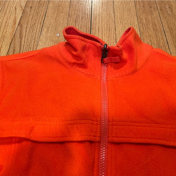 Burton Neon Orange Zip-Up Fleece - Size L - Picture 3 of 5